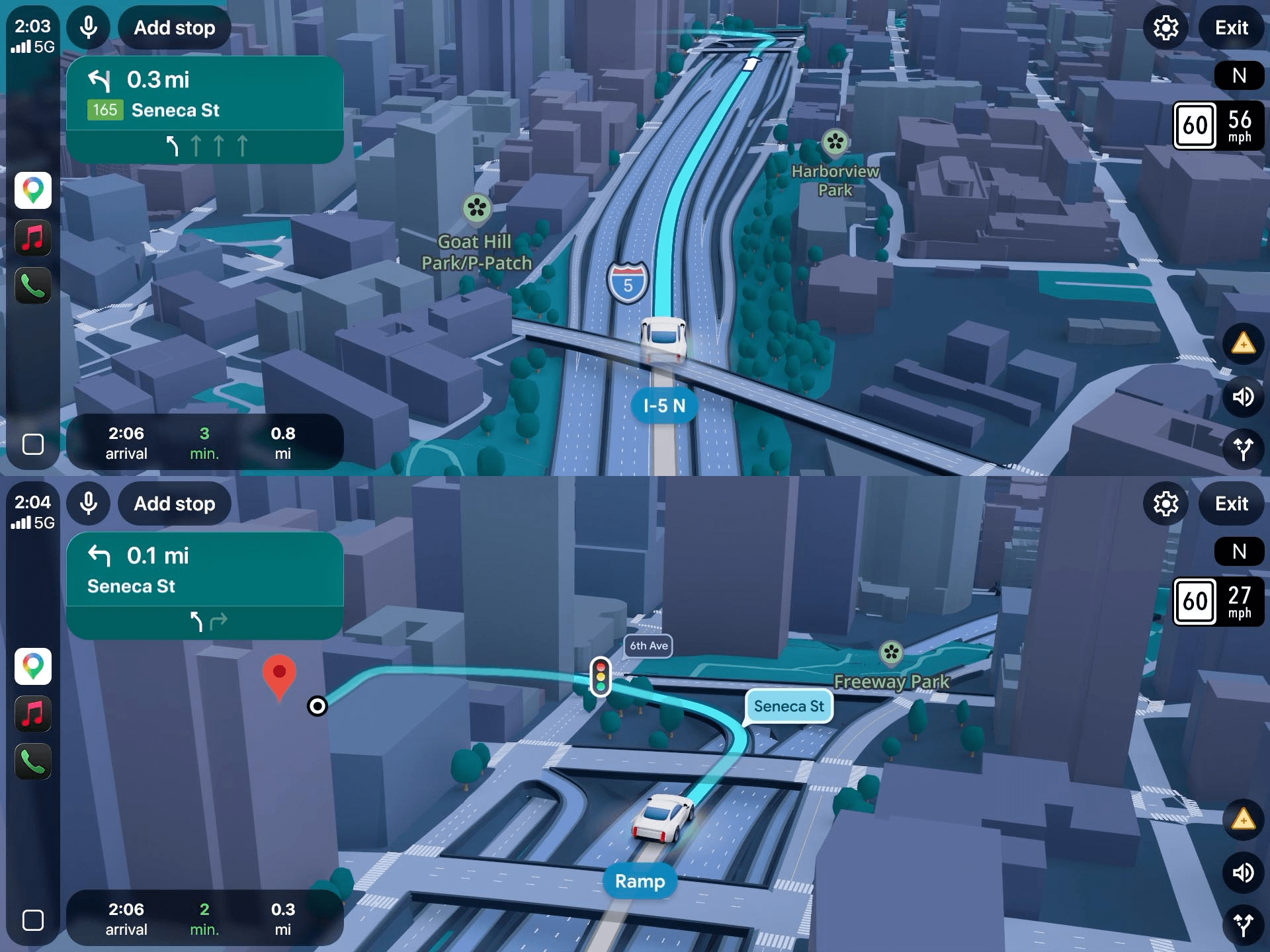 Google Maps Immersive Navigation para conductores